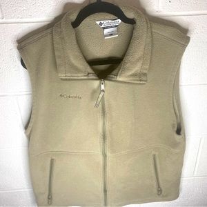 ⚫️ Columbia large vest tan / brown